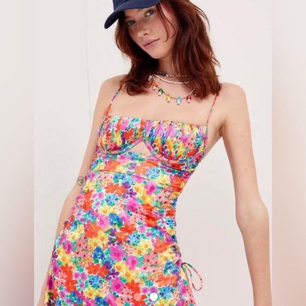 NWT For Love and Lemons Merrill Mini Flower Dress